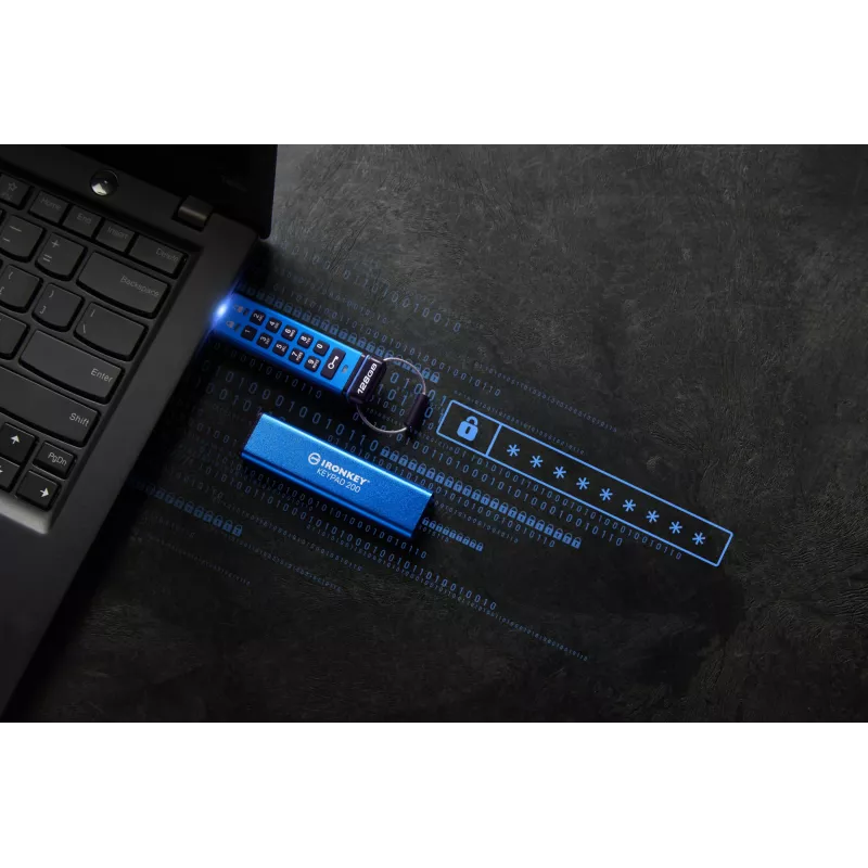 Kingston Technology IronKey 128GB Keypad 200, FIPS 140-3 Level 3, AES-256 riistvaralise krüptimisega