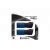 Kingston Technology DataTraveler 64GB USB3.2 Gen 1 Exodia M (must + sinine) – 2 tk