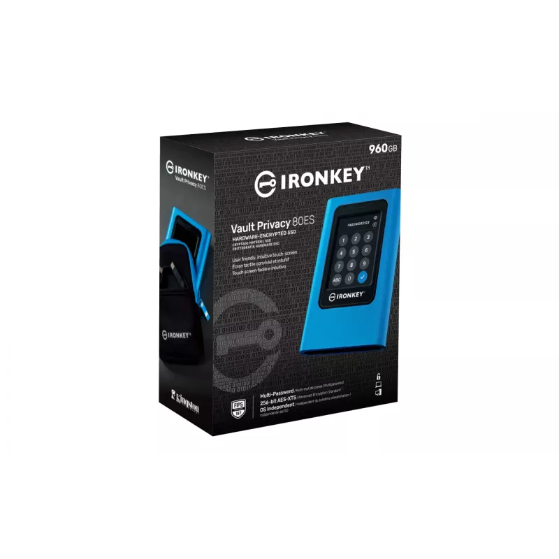 Kingston Technology IronKey 960GB Vault Privacy 80 XTS-AES 256-bit krüptitud väline SSD