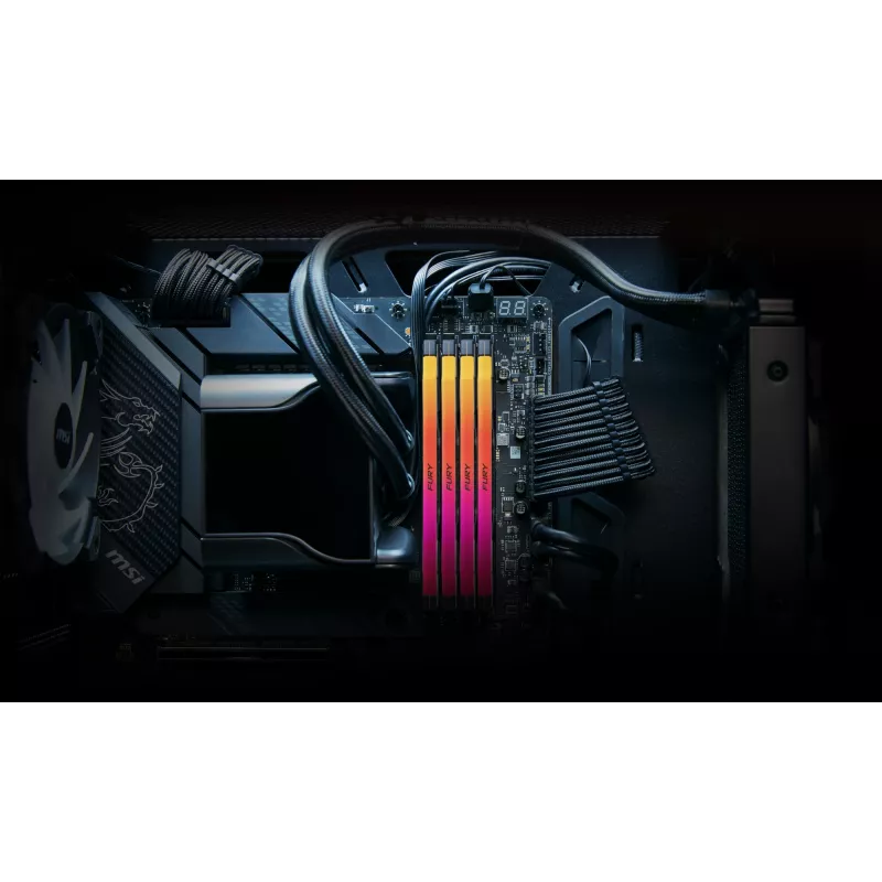 Kingston Technology FURY 96GB 6000MT/s DDR5 CL32 DIMM (2-pakk) Renegade RGB XMP