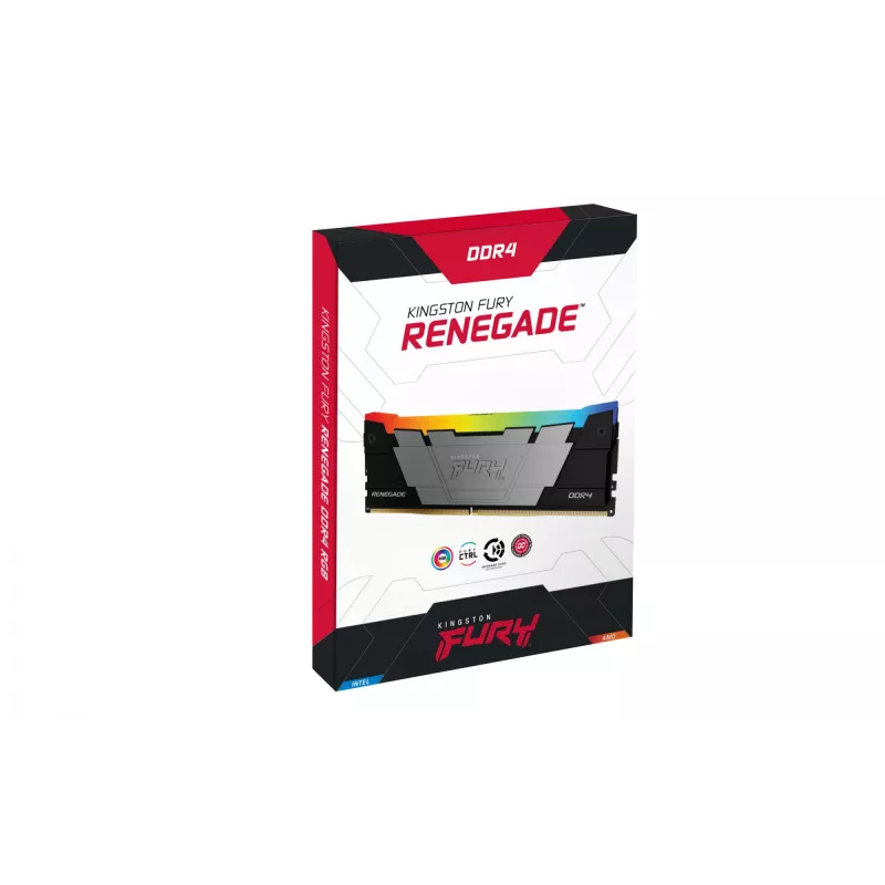 Kingston Technology FURY 32GB 3600MT/s DDR4 CL16 DIMM (2 tk komplekt) 1Gx8 Renegade RGB
