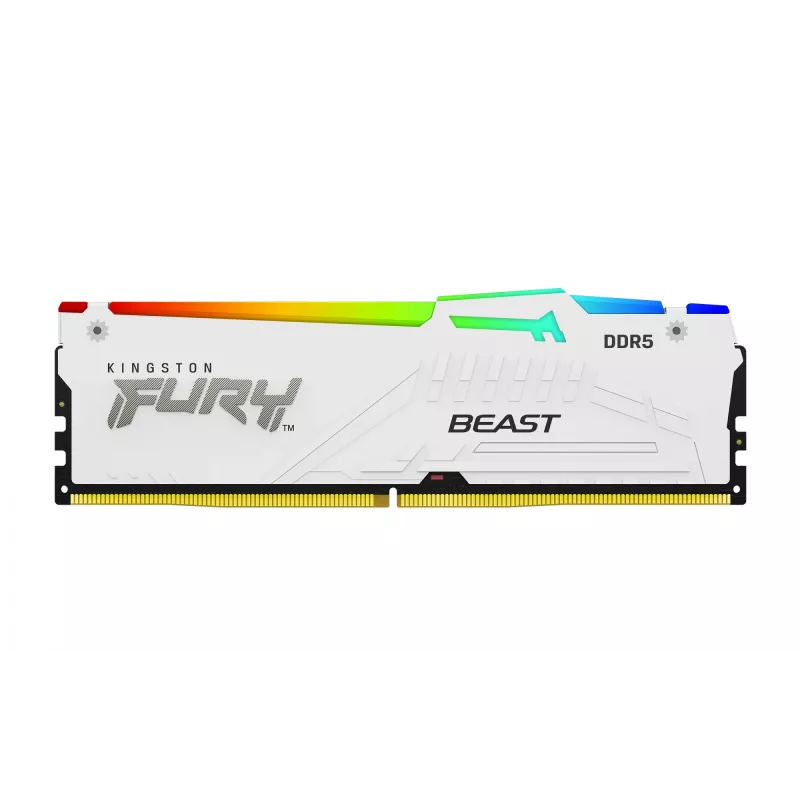 Kingston Technology FURY Beast 32GB 6000MT/s DDR5 CL30 DIMM Valge RGB EXPO