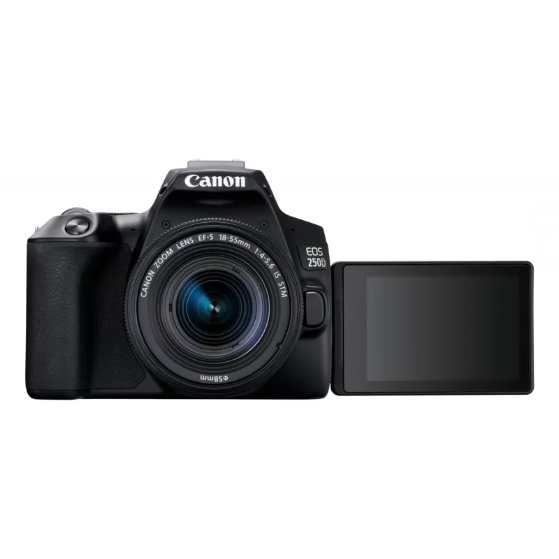 Canon EOS 250D+EF-S 18-55mm peegelkaamera komplekt 24,1 MP CMOS 6000 x 4000 pikslit must