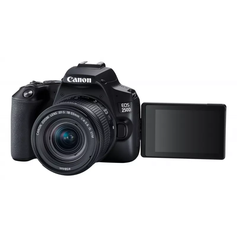 Canon EOS 250D+EF-S 18-55mm peegelkaamera komplekt 24,1 MP CMOS 6000 x 4000 pikslit must