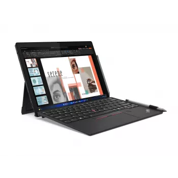 Lenovo ThinkPad X12 Detachable Gen 2 Intel Core Ultra 5 134U hübriid (2-ühes) 31,2 cm (12,3 tolli) puuteekraan Full HD+ 16 GB LPDDR5x-SDRAM 512 GB SSD Wi-Fi 6E (802.11ax) Windows 11 Pro saksa must