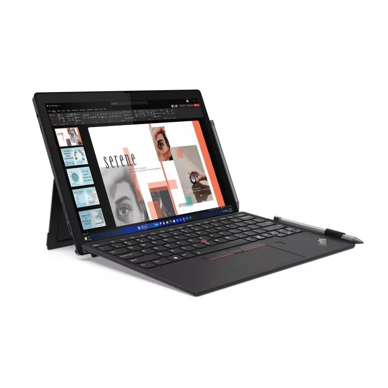 Lenovo ThinkPad X12 Detachable Gen 2 Intel Core Ultra 5 134U hübriid (2-ühes) 31,2 cm (12,3 tolli) puuteekraan Full HD+ 16 GB LPDDR5x-SDRAM 512 GB SSD Wi-Fi 6E (802.11ax) Windows 11 Pro saksa must