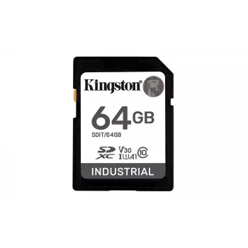 Kingston Technology 64 GB SDXC tööstuslik välkmälu, UHS-I, pSLC