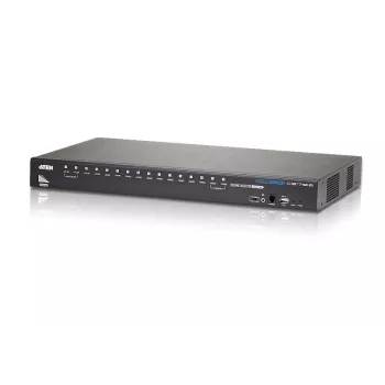 ATEN 16-pordiline USB-HDMI KVM-lüliti USB välisseadme pordiga, 1920 x 1200 pikslit, WUXGA, 8,66 W, must
