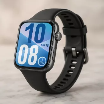 Nutikell HUAWEI WATCH FIT 4 — 1.82 tolli (4.62 cm) ekraan, GPS, 400 mAh, alumiiniumkorpus 38 mm, must, polümeerist käerihm