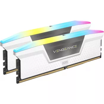 CORSAIR mälu 32GB DDR5 (2x16GB) DRAM 6400MT/s CL36 mälukomplekt Vengeance RGB valge