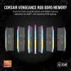 CORSAIR Memory 64GB (2x32gb) DDR5 Dram 5200mt/s CL40 AMD Expo & Intel Xmp Memory Kit Vengeance RGB