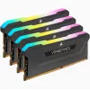 CORSAIR mälukomplekt 64GB DDR4 (4 x 16GB) Dram 3200MHz C16 Vengeance RGB Pro SL Must