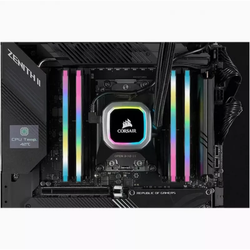 CORSAIR mälukomplekt 64GB DDR4 (4 x 16GB) Dram 3200MHz C16 Vengeance RGB Pro SL Must