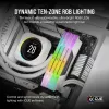 CORSAIR Memory 64GB DDR5 (2x32gb) Dram 5200mt/s CL40 Memory Kit Vengeance RGB Valge