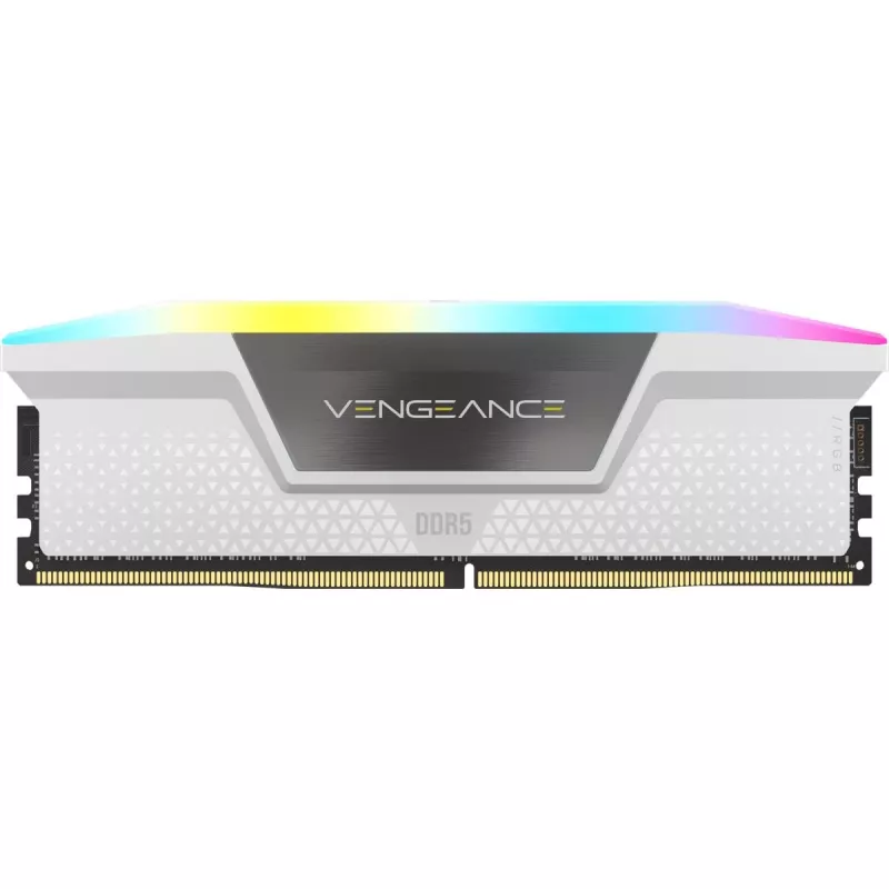CORSAIR Memory 64GB DDR5 (2x32gb) Dram 5200mt/s CL40 Memory Kit Vengeance RGB Valge