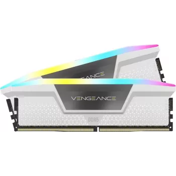 CORSAIR Memory 32GB DDR5 (2x16gb) Dram 6200mt/s CL36 Vengeance RGB mälukomplekt - valge