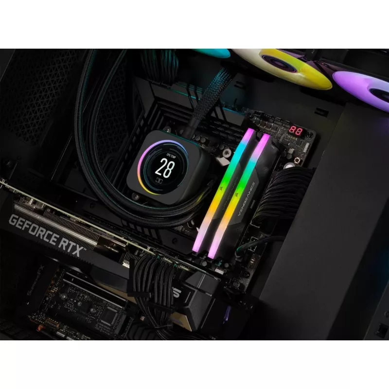 CORSAIR Memory 32GB DDR5 (2x16gb) Dram 6200mt/s CL36 Memory Kit Vengeance RGB Must