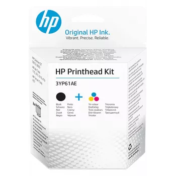 HP 3YP61AE Must/Tri-värv GT Prindipeakomplekt, must, tsüaan, magenta, kollane, pigmendipõhine tint, värvipõhine tint, 2 tk