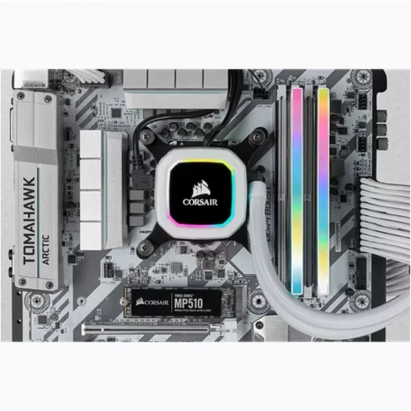 CORSAIR mälu 64GB DDR4 (4 x 16GB) DRAM 3200MHz C16 mälukomplekt Vengeance RGB Pro Valge