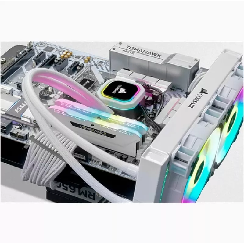 CORSAIR mälu 64GB DDR4 (4 x 16GB) DRAM 3200MHz C16 mälukomplekt Vengeance RGB Pro Valge