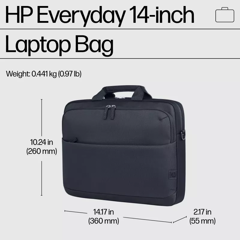 HP Everyday 14-tolline sülearvutikott, portfell, 35,8 cm (14,1 tolli), õlarihm, 440 g