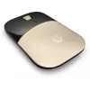 HP Z3700 Gold juhtmeta hiir, kahekäeline, optiline, RF-juhtmeta, 1200 DPI, kuldne