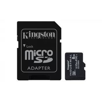 Kingston Technology 8GB microSDHC Industrial C10 A1 pSLC kaart + SD-adapter