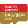 WESTERN DIGITAL Extreme microSDXC 64GB SD-adapter märulikaameratele ja droonidele 170MB/s 80MB/s A2 C10 V30 UHS-I U3