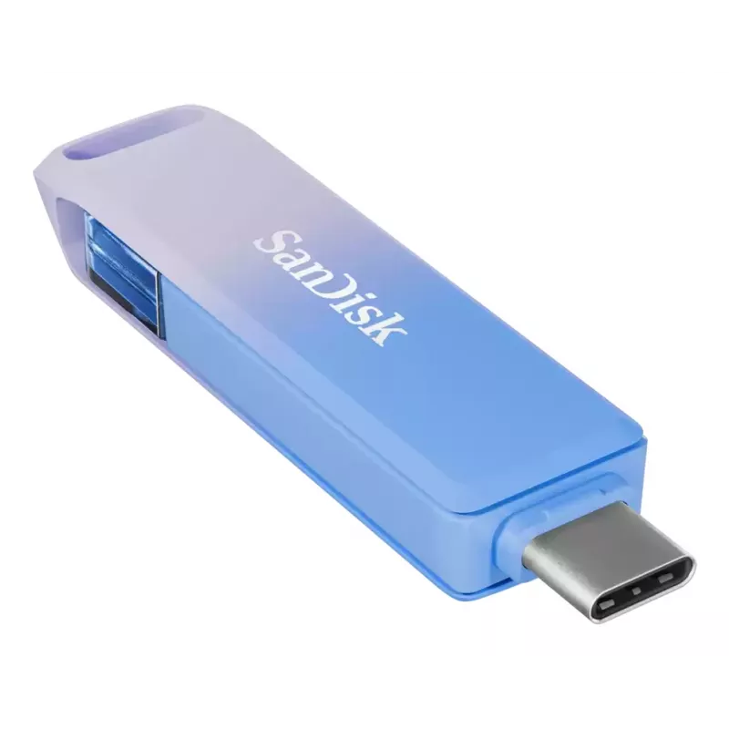 WESTERN DIGITAL SanDisk Creator Phone Drive - 128 GB USB-mälupulk - USB-C/Lightning - sinine