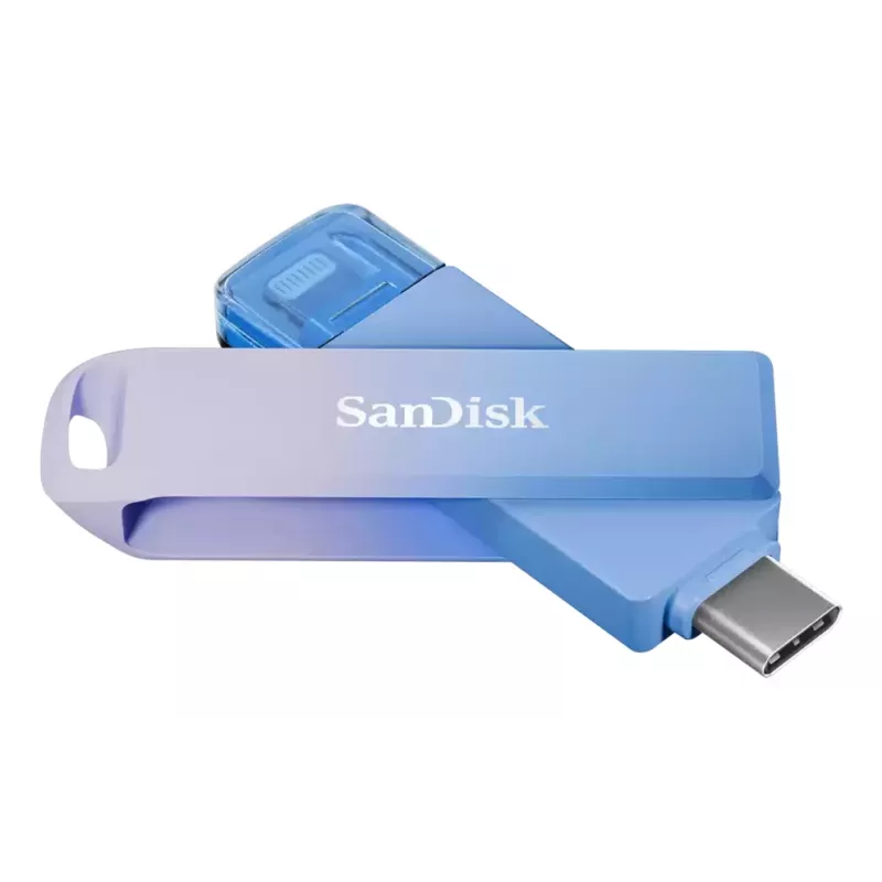 WESTERN DIGITAL SanDisk Creator Phone Drive - 128 GB USB-mälupulk - USB-C/Lightning - sinine
