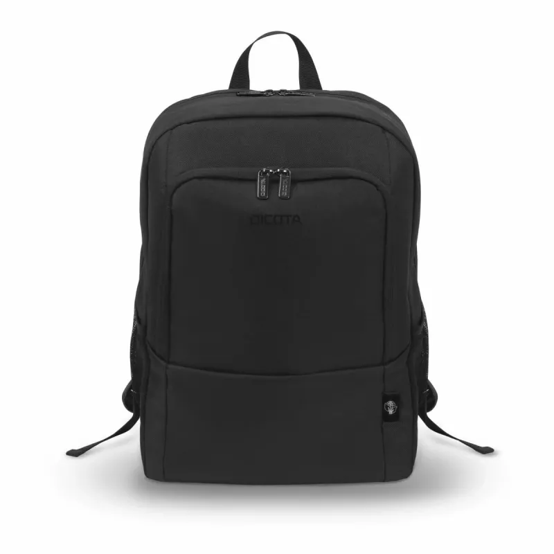 DICOTA Eco Backpack Base - 13-14,1-tolline sülearvuti seljakott - Must / 300d Rpet polüester