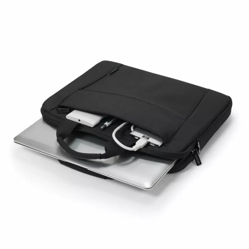 DICOTA Eco õhuke Case Base - 15-15,6-tolline sülearvutikott - Must / 300d Rpet Polyester