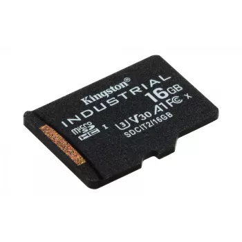 Kingston Technology 16GB microSDHC Industrial C10 A1 pSLC Card üksikpakend ilma adapterita