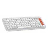 Logitech POP Icon Combo klaviatuur ja hiir universaalne Bluetooth QWERTY USA rahvusvaheline oranž valge
