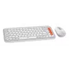 Logitech POP Icon Combo klaviatuur ja hiir universaalne Bluetooth QWERTY USA rahvusvaheline oranž valge