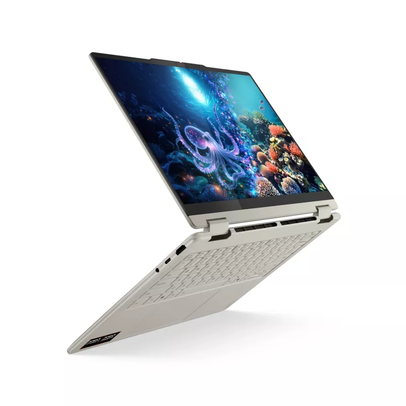 Lenovo Yoga 7 2-in-1 14AKP10 Copilot+ PC AMD Ryzen™ AI 7 350 hübriid (2-in-1) 35,6 cm (14 tolli) puutetundlik 2,8K 16 GB LPDDR5x-SDRAM 1 TB SSD Wi-Fi 7 (802.11be) Windows 11 Home Saksa hall