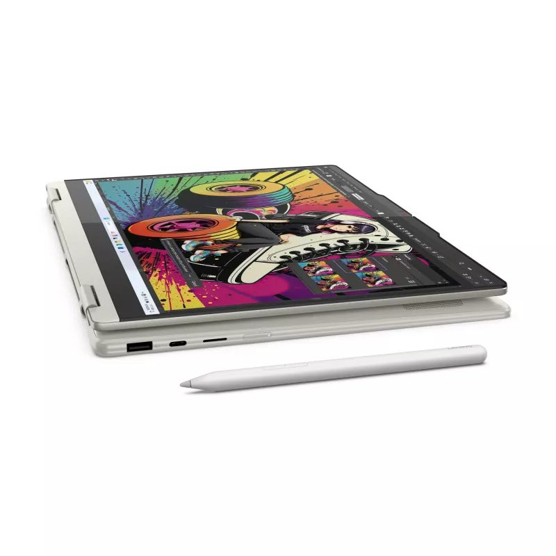 Lenovo Yoga 7 2-in-1 14AKP10 Copilot+ PC AMD Ryzen™ AI 7 350 hübriid (2-in-1) 35,6 cm (14 tolli) puutetundlik 2,8K 16 GB LPDDR5x-SDRAM 1 TB SSD Wi-Fi 7 (802.11be) Windows 11 Home Saksa hall