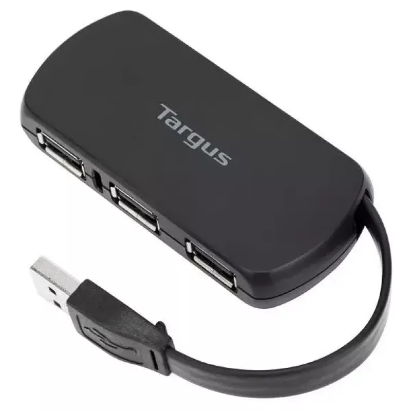 Targus ACH114EU liidesejaotur USB 2.0 480 Mbit/s Must