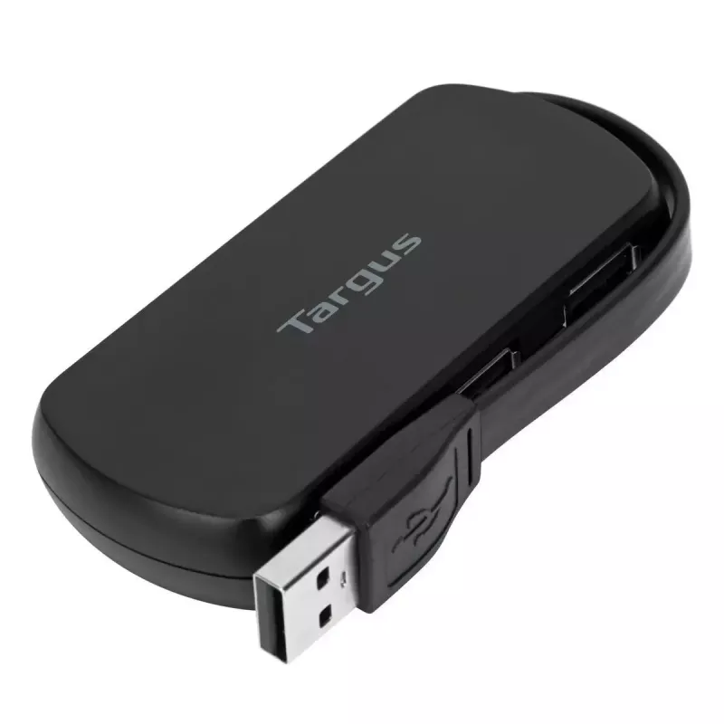 Targus ACH114EU liidesejaotur USB 2.0 480 Mbit/s Must