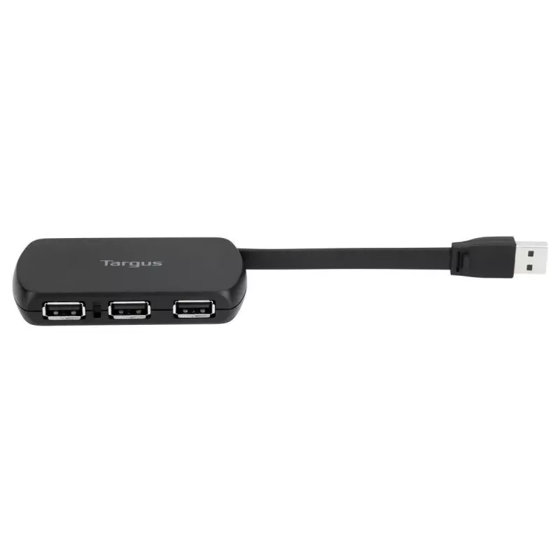 Targus ACH114EU liidesejaotur USB 2.0 480 Mbit/s Must
