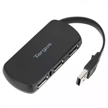 Targus ACH114EU liidesejaotur USB 2.0 480 Mbit/s Must