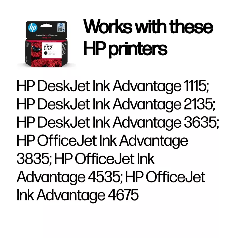HP 652 Must Originaal Ink Advantage kassett