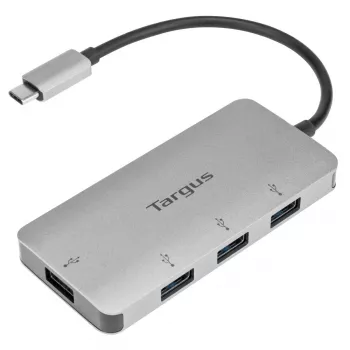 Targus ACH226EU liidesejaotur USB 3.2 Gen 1 (3.1 Gen 1) USB-C 5000 Mbit/s Hõbedane