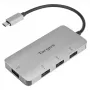 Targus ACH226EU liidesejaotur USB 3.2 Gen 1 (3.1 Gen 1) USB-C 5000 Mbit/s Hõbedane