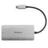 Targus ACH226EU liidesejaotur USB 3.2 Gen 1 (3.1 Gen 1) USB-C 5000 Mbit/s Hõbedane