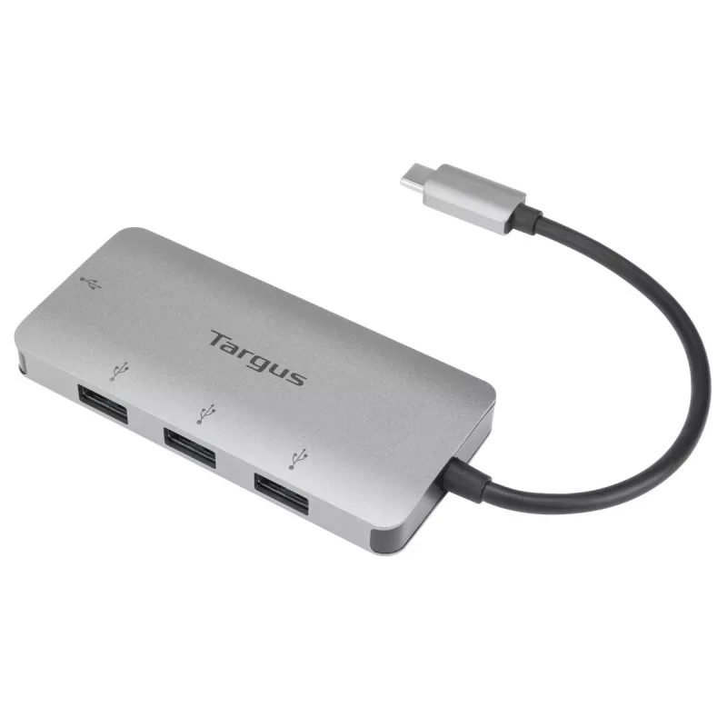 Targus ACH226EU liidesejaotur USB 3.2 Gen 1 (3.1 Gen 1) USB-C 5000 Mbit/s Hõbedane