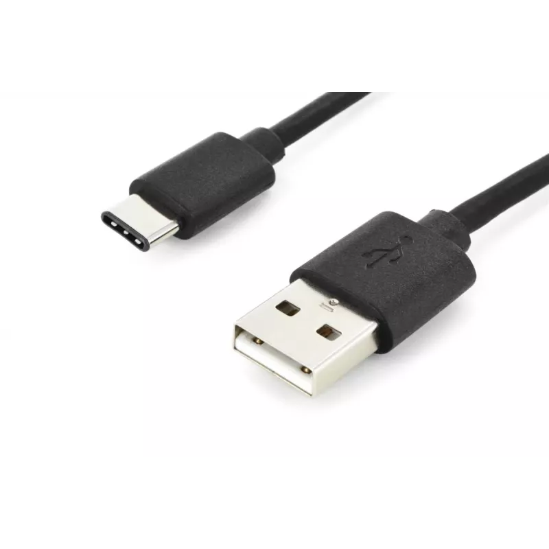 DIGITUS ASSMANN USB USB-C ühenduskaabel, tüüp C A-le M/M, 1m 3A, 480MB, 2.0 versioon, must