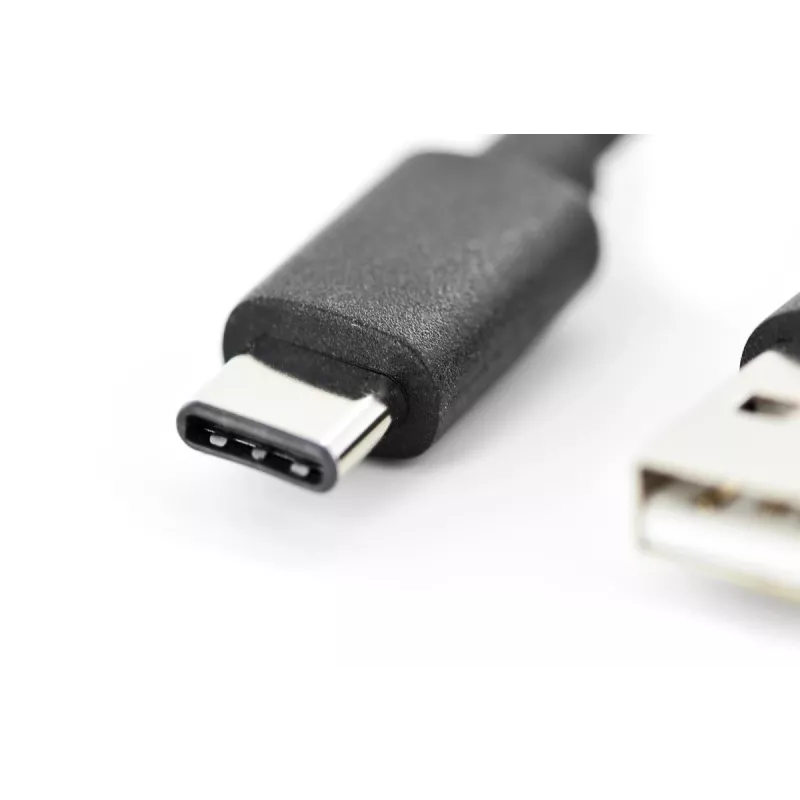 DIGITUS ASSMANN USB USB-C ühenduskaabel, tüüp C A-le M/M, 1m 3A, 480MB, 2.0 versioon, must