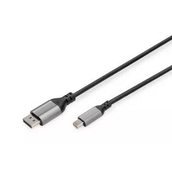 DIGITUS mini DP to DP 8K 60Hz. DP 1.4 Alu housing Must 2m