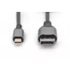 DIGITUS mini DP to DP 8K 60Hz. DP 1.4 Alu housing Must 2m